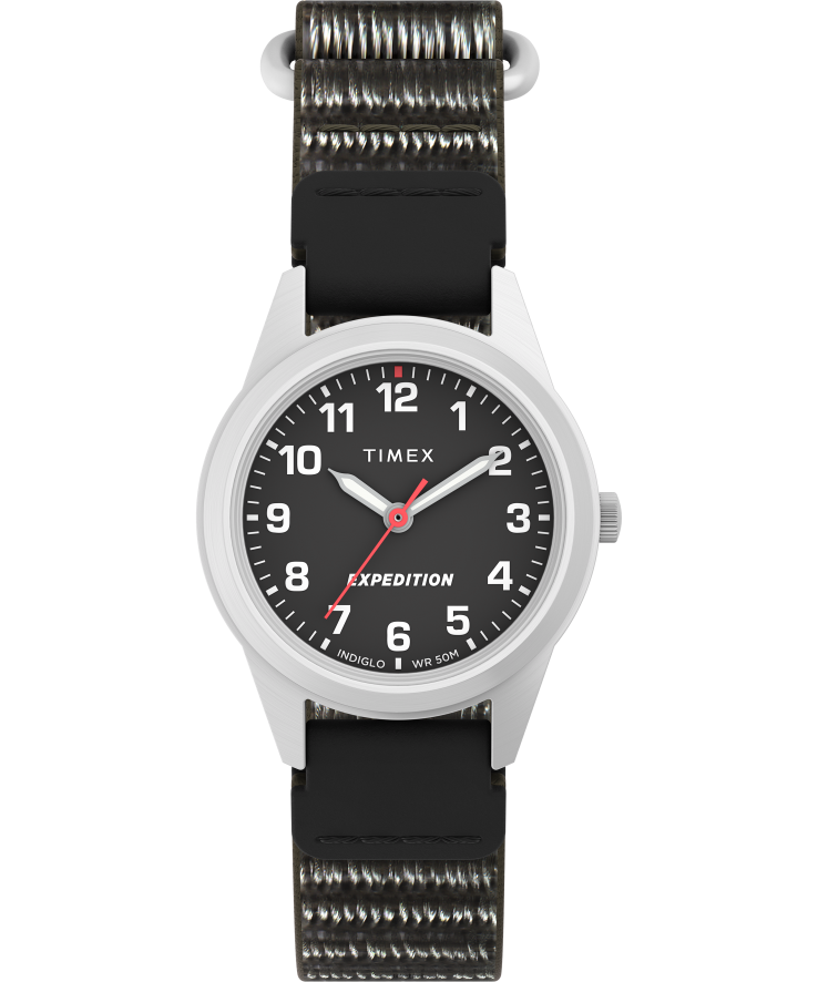 relógios | Timex mulheres Expedição campo mini relógio com pulseira fastwrap de 26 mm XFN60X395 aço inoxidável/preto