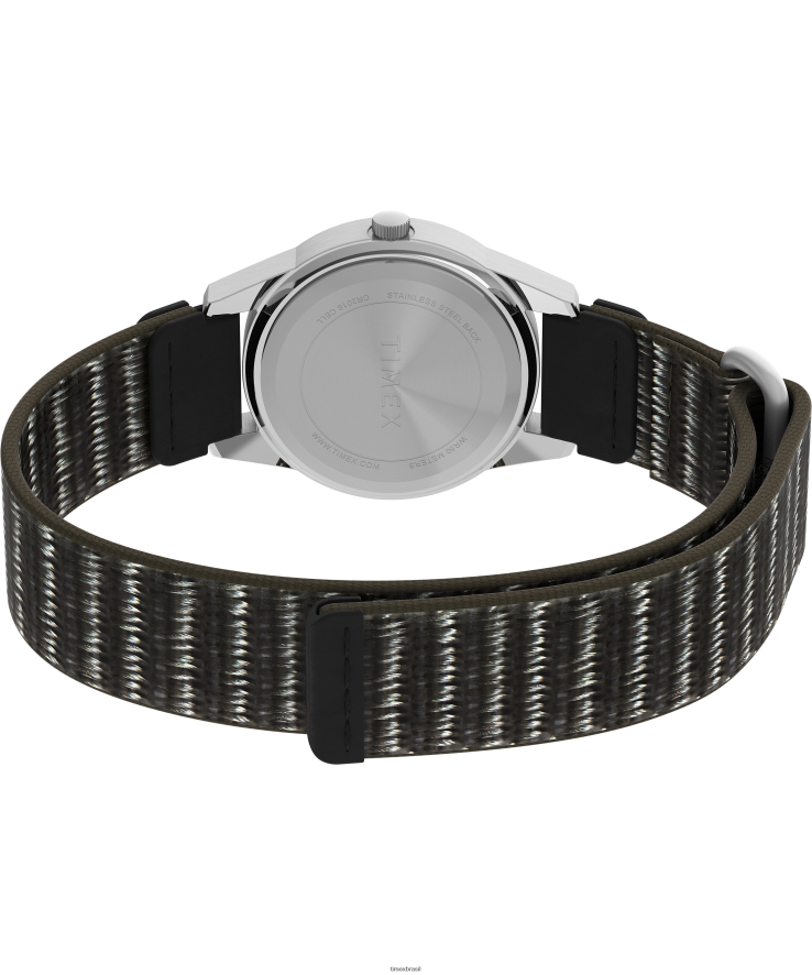 relógios | Timex mulheres Expedição campo mini relógio com pulseira fastwrap de 26 mm XFN60X395 aço inoxidável/preto