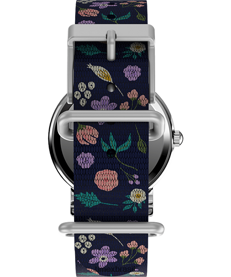 relógios | Timex mulheres Weekender x Peanuts Floral Relógio com pulseira de tecido de 31 mm XFN60X399 tom prateado/azul/branco