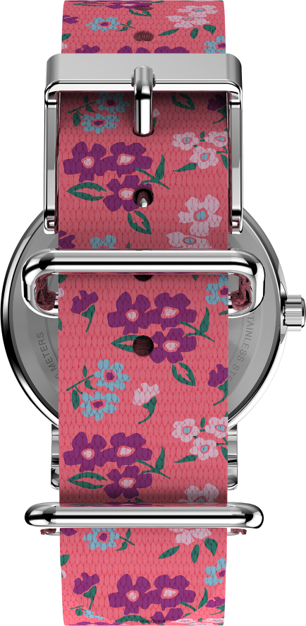 relógios | Timex mulheres relógio com pulseira de tecido de 31 mm da Weekender XFN60X392 tom prateado/rosa/branco