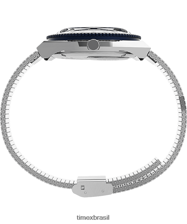 relógios | Q Timex mulheres Relógio com pulseira de aço inoxidável de 36 mm XFN60X343 aço inoxidável/azul