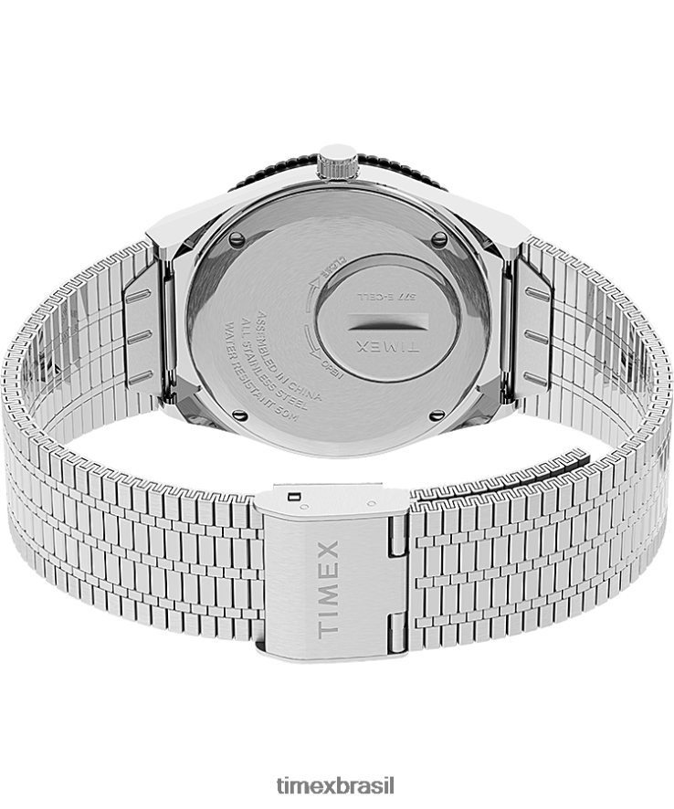 relógios | Q Timex mulheres Relógio com pulseira de aço inoxidável de 36 mm XFN60X343 aço inoxidável/azul