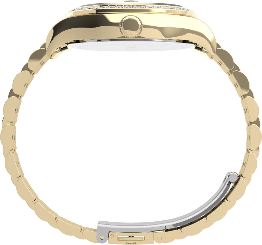 relógios | Timex mulheres Waterbury tradicional relógio com pulseira de aço inoxidável de 34 mm XFN60X357 tom de ouro