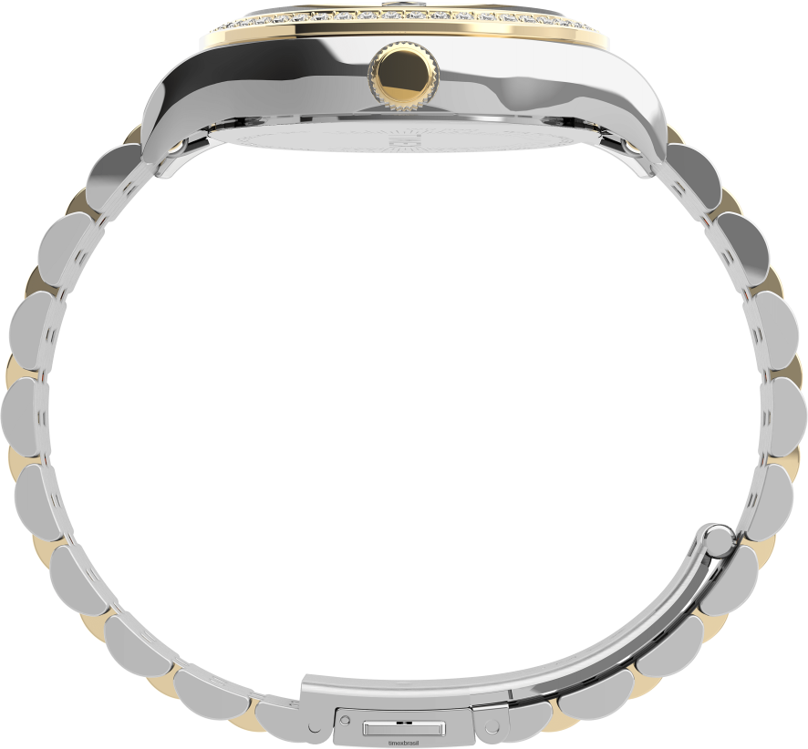 relógios | Timex mulheres Waterbury tradicional relógio com pulseira de aço inoxidável de 34 mm XFN60X369 dois tons/tom prateado