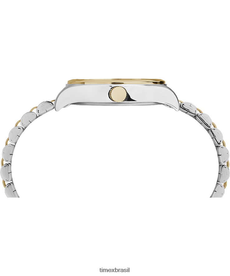 relógios | Timex mulheres Waterbury tradicional relógio com pulseira de aço inoxidável de 34 mm XFN60X373 bicolor/branco