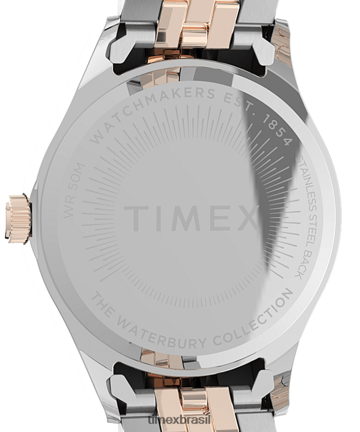 relógios | Timex mulheres relógio legado com pulseira de aço inoxidável de 34 mm XFN60X337 dois tons/tom prateado