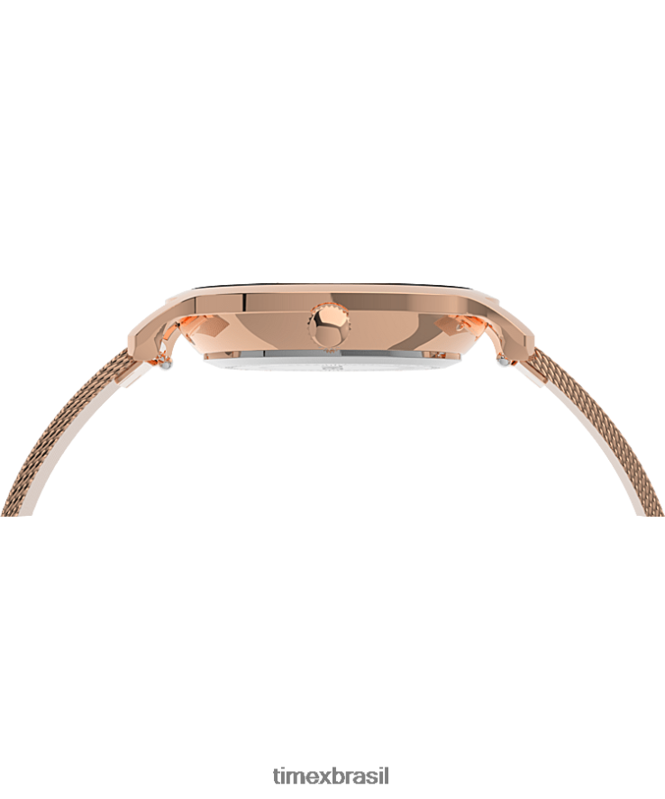 relógios | Timex mulheres transcende celestial relógio com pulseira de aço inoxidável de 31 mm XFN60X354 tom rosa dourado/preto